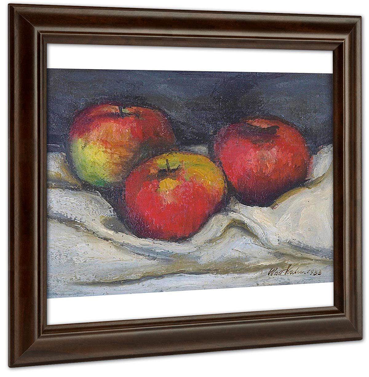 Three Apples By Walt Kuhn Fine Art Print
