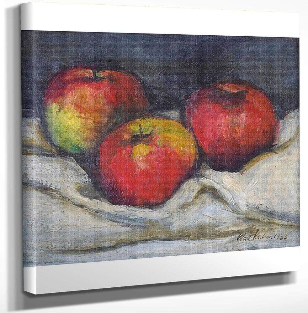 Three Apples By Walt Kuhn Fine Art Print
