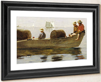 Three Boys In A Dory By Winslow Homer Fine Art Print