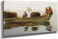 Three Boys In A Dory By Winslow Homer Fine Art Print