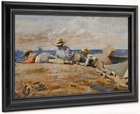 Three Boys On The Shore By Winslow Homer Fine Art Print