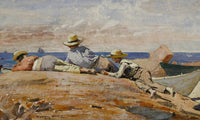 Three Boys On The Shore By Winslow Homer Fine Art Print