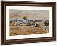 Three Boys On The Shore By Winslow Homer Fine Art Print