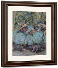 Three Dancers (Blue Tutus, Red Bodices) By Edgar Degas Fine Art Print