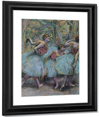 Three Dancers (Blue Tutus, Red Bodices) By Edgar Degas Fine Art Print