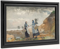Three Fisher Girls, Tynemouth By Winslow Homer Fine Art Print
