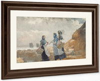 Three Fisher Girls, Tynemouth By Winslow Homer Fine Art Print