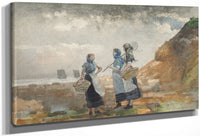 Three Fisher Girls, Tynemouth By Winslow Homer Fine Art Print