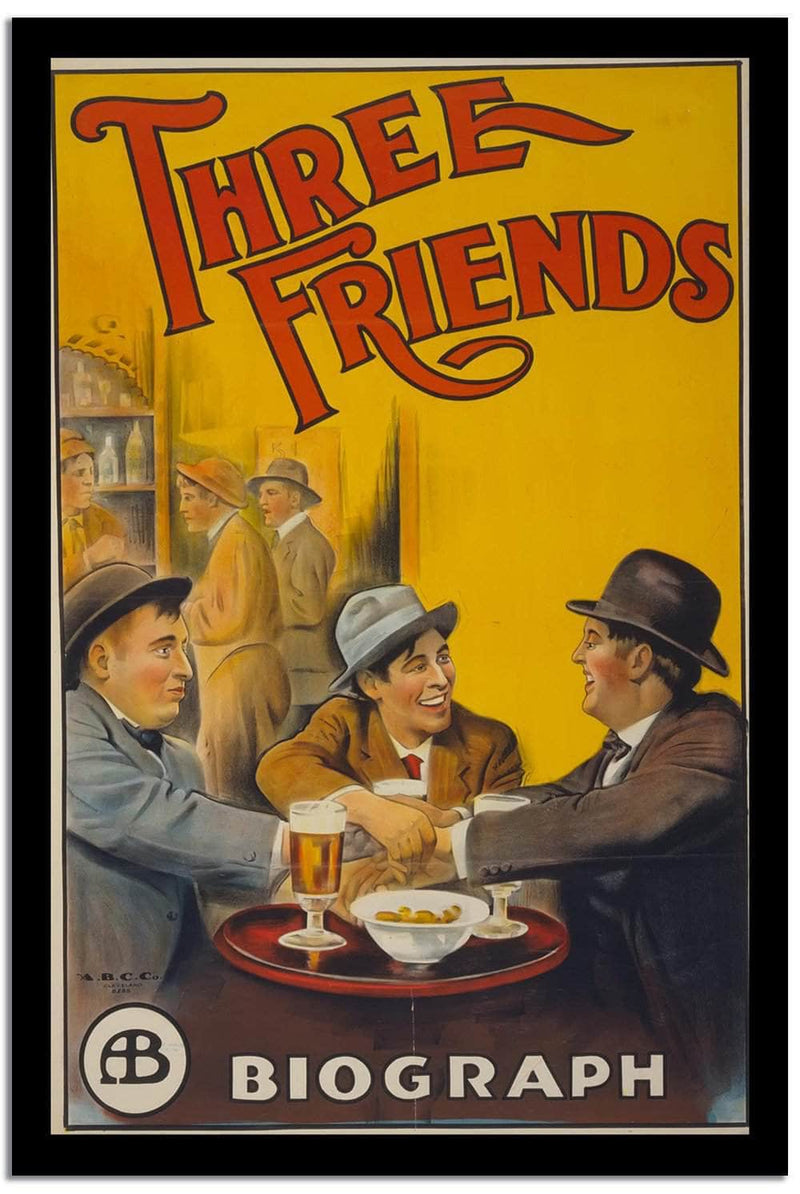 Three Frends  Wpa Vintage Advertising Fine Art Print