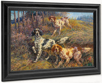 Three Hunting Dogs By Edmund Henry Osthaus Fine Art Print