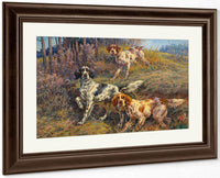 Three Hunting Dogs By Edmund Henry Osthaus Fine Art Print