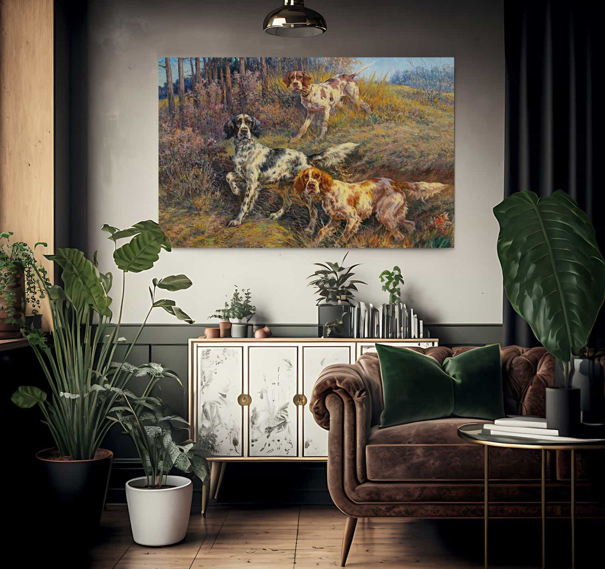 Three Hunting Dogs By Edmund Henry Osthaus Fine Art Print