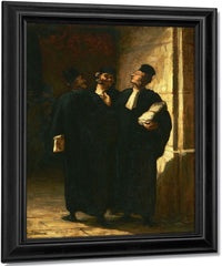 Three Lawyers By Honore Daumier Fine Art Print