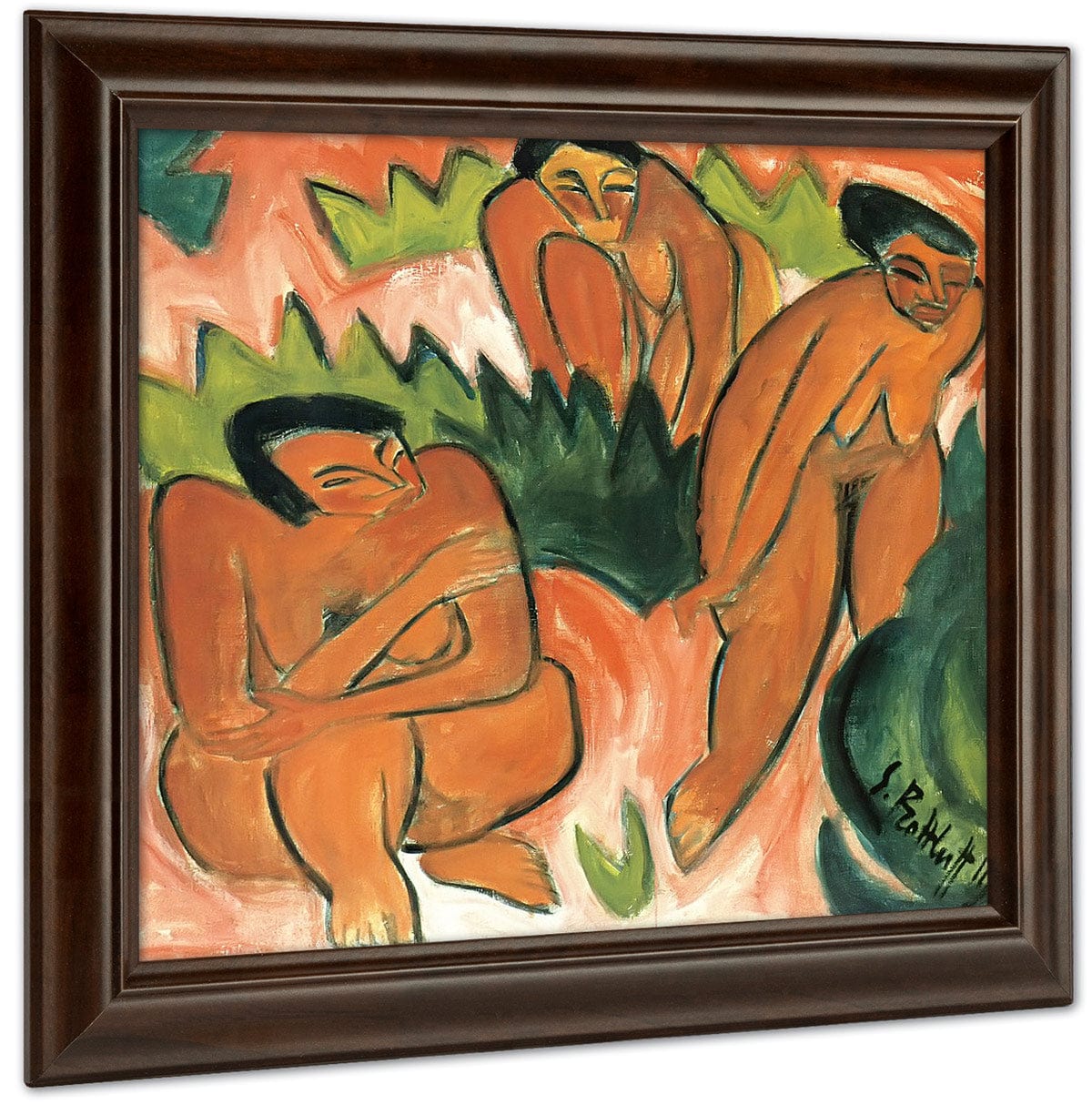 Three Nudes (Dune Picture From Nidden) M9 Karl Schmidt Rottluff Fine Art Print