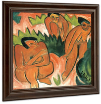 Three Nudes (Dune Picture From Nidden) M9 Karl Schmidt Rottluff Fine Art Print