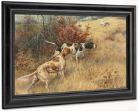 Three Pointers In A Field 2 By Edmund Henry Osthaus Fine Art Print