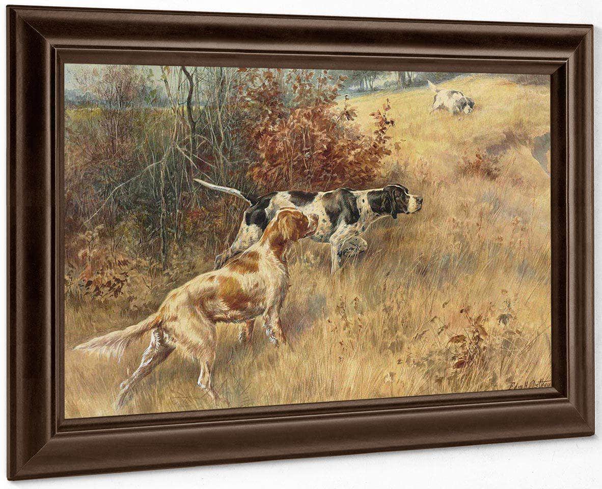 Three Pointers In A Field 2 By Edmund Henry Osthaus Fine Art Print
