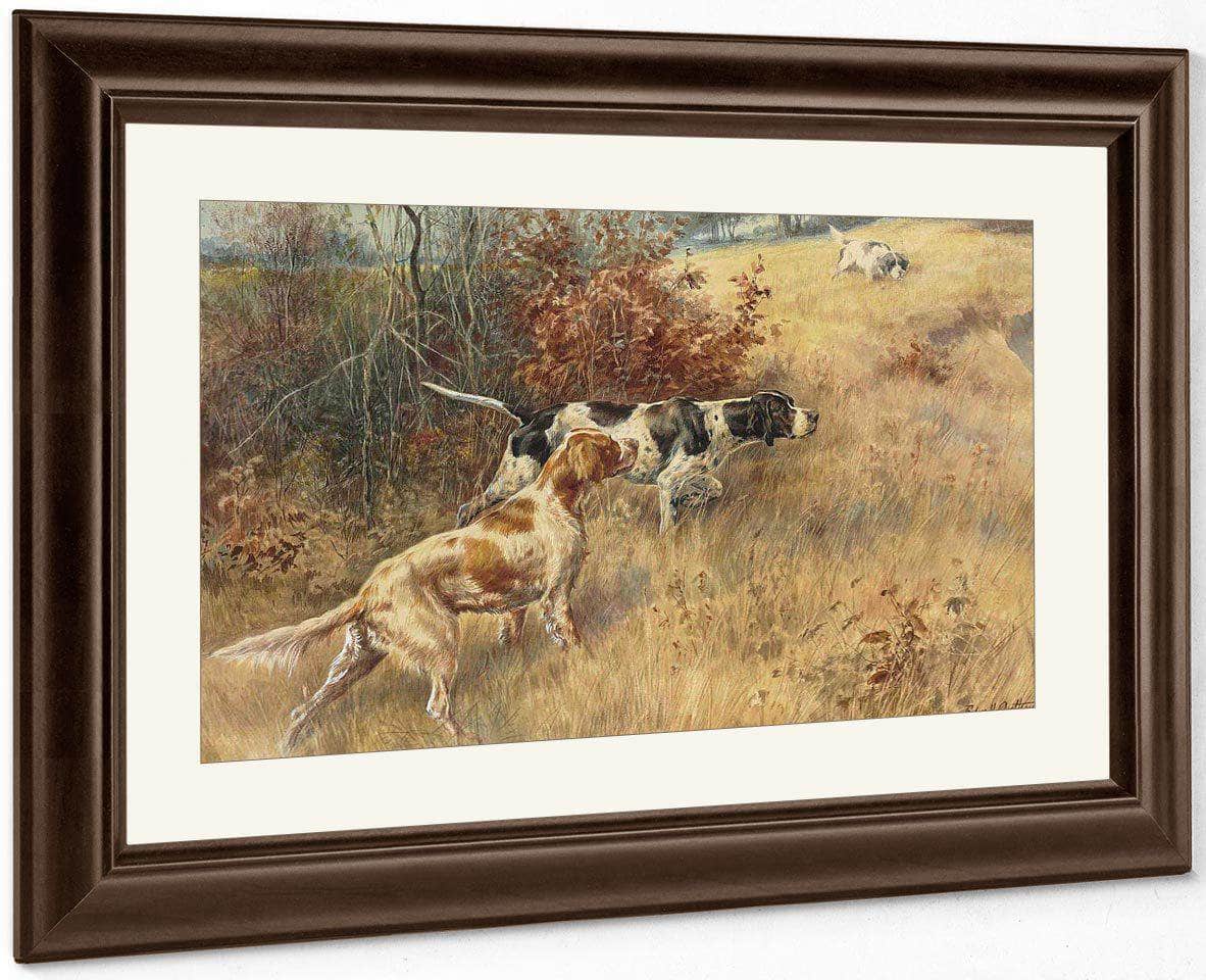 Three Pointers In A Field 2 By Edmund Henry Osthaus Fine Art Print