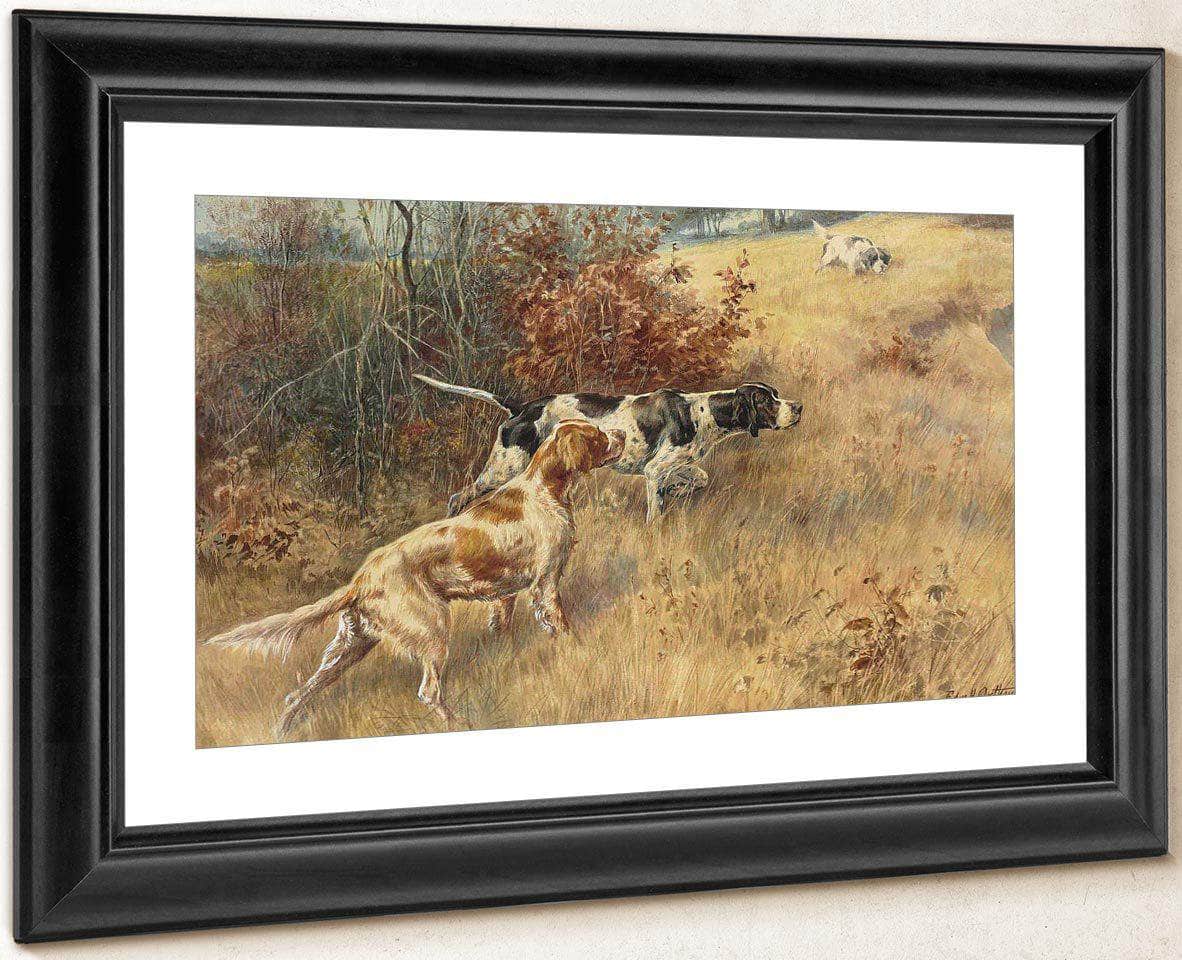 Three Pointers In A Field 2 By Edmund Henry Osthaus Fine Art Print