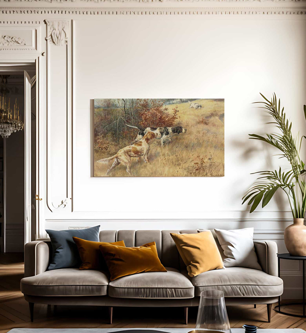 Three Pointers In A Field 2 By Edmund Henry Osthaus Fine Art Print