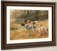 Three Pointers In A Field By Edmund Henry Osthaus Fine Art Print