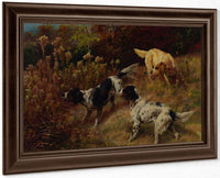 Three Setters On The Hunt By Edmund Henry Osthaus Fine Art Print