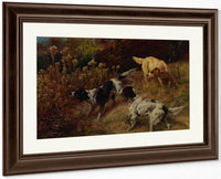 Three Setters On The Hunt By Edmund Henry Osthaus Fine Art Print