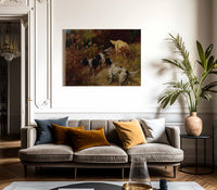 Three Setters On The Hunt By Edmund Henry Osthaus Fine Art Print