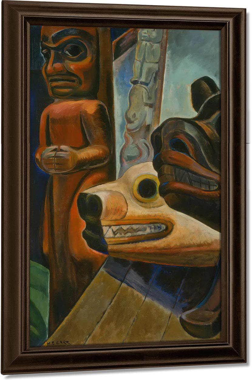 Three Totems By Emily Carr Fine Art Print