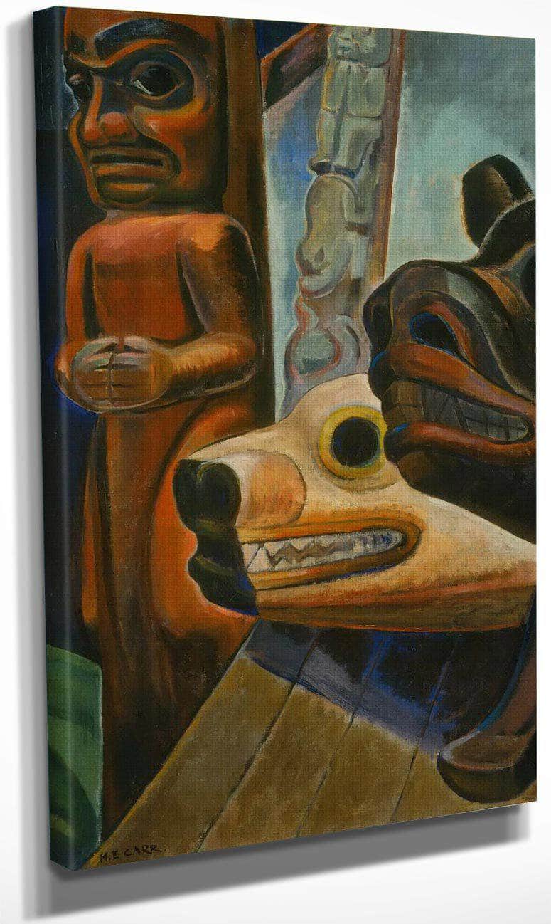 Three Totems By Emily Carr Fine Art Print