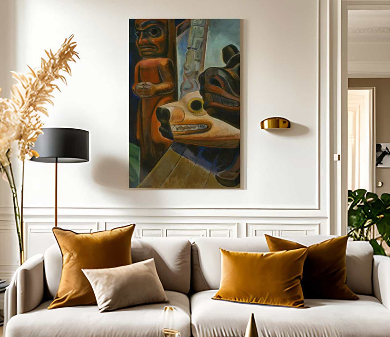 Three Totems By Emily Carr Fine Art Print