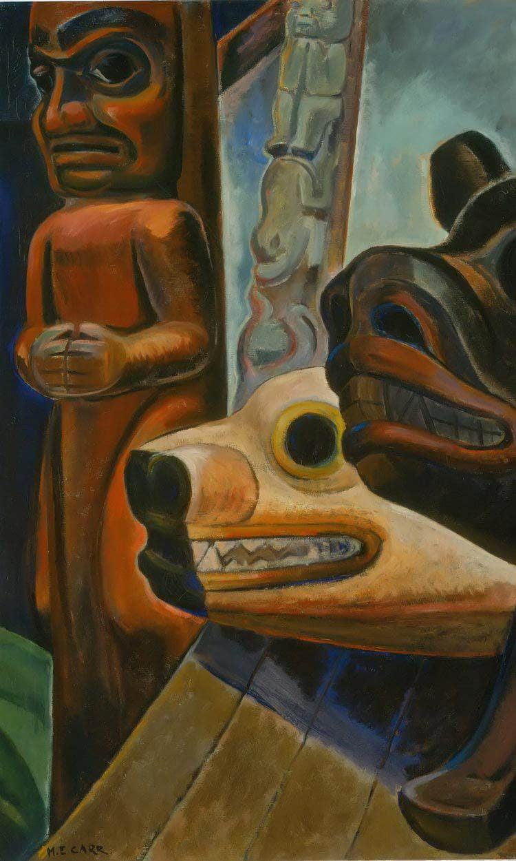 Three Totems By Emily Carr Fine Art Print