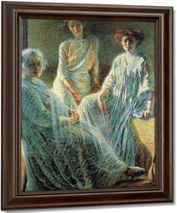 Three Women 1910 Divisionism Oil On Canvas Private Collection By Umberto Boccioni Fine Art Print