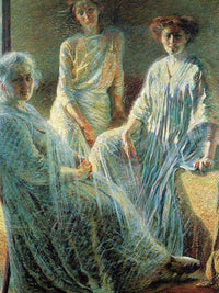 Three Women 1910 Divisionism Oil On Canvas Private Collection By Umberto Boccioni Fine Art Print