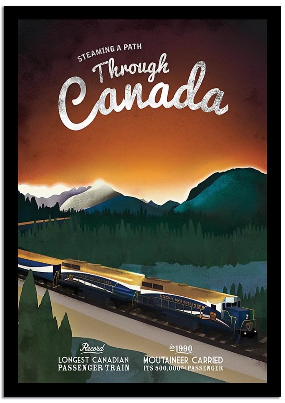 Through Canada  Vintage Poster Fine Art Print