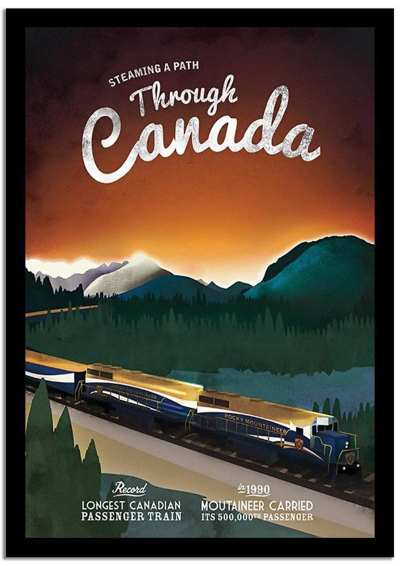 Through Canada  Vintage Poster Fine Art Print