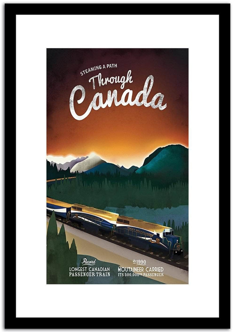 Through Canada  Vintage Poster Fine Art Print