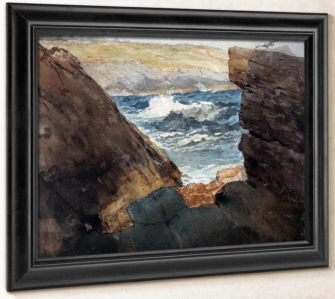 Through The Rocks By Winslow Homer Fine Art Print