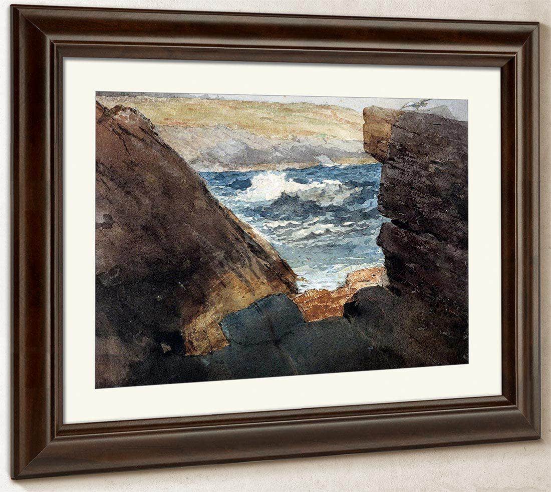 Through The Rocks By Winslow Homer Fine Art Print