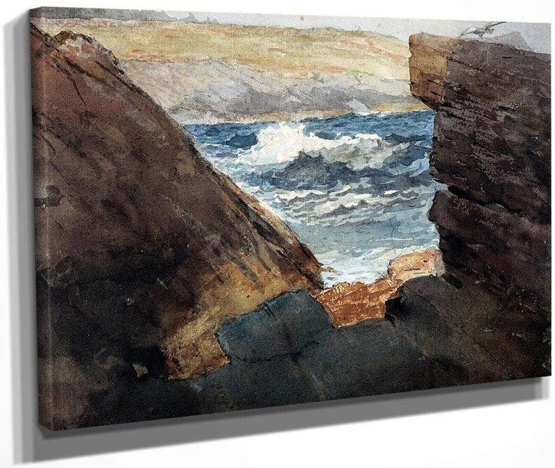 Through The Rocks By Winslow Homer Fine Art Print