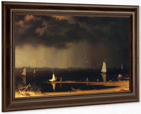 Thunder Storm On Narragansett Bay By Martin Johnson Heade Fine Art Print