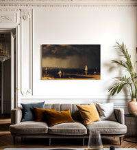Thunder Storm On Narragansett Bay By Martin Johnson Heade Fine Art Print