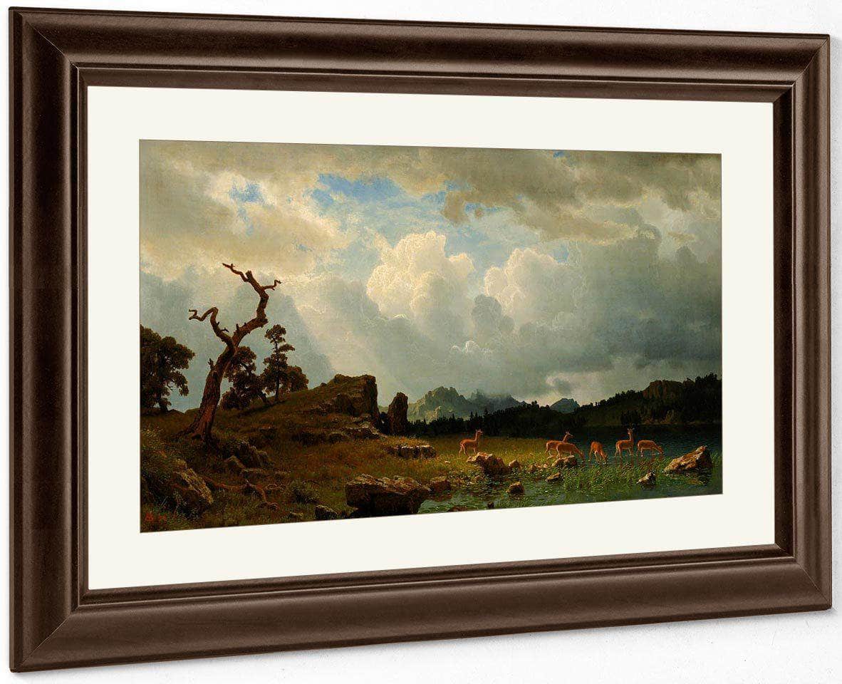 Thunderstorm In The Rocky Mountains By Albert Bierstadt Fine Art Print