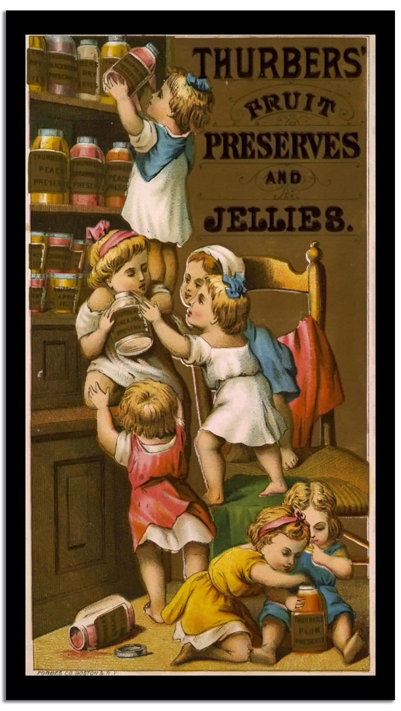 Thurbers Fruit Preserves Jellie8  Wpa Vintage Advertising Fine Art Print