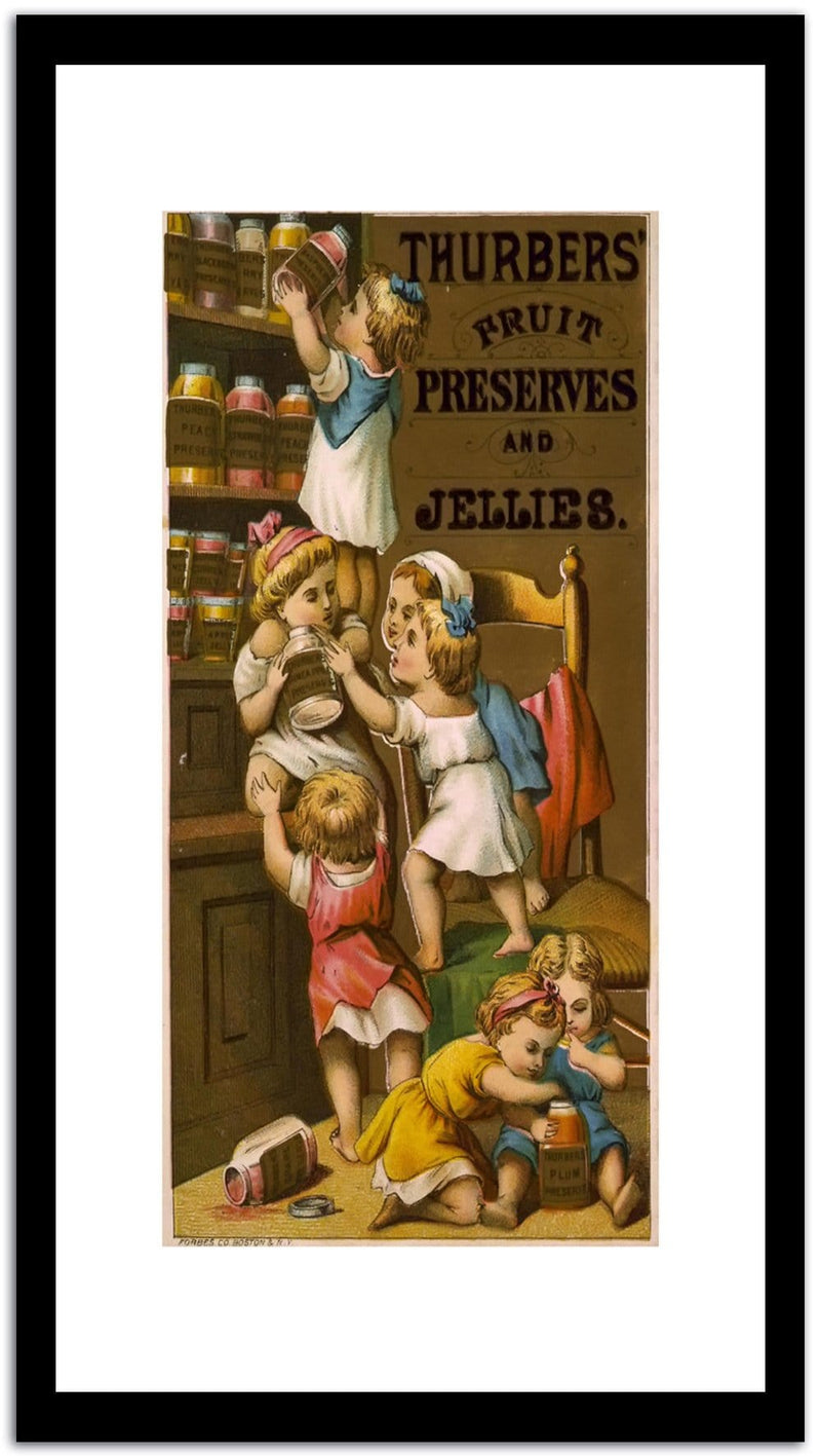 Thurbers Fruit Preserves Jellie8  Wpa Vintage Advertising Fine Art Print