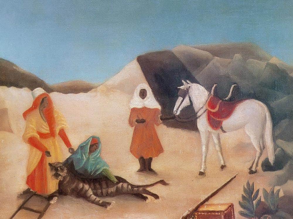 Tiger Hunt About 1904 By Henri Rousseau Fine Art Print