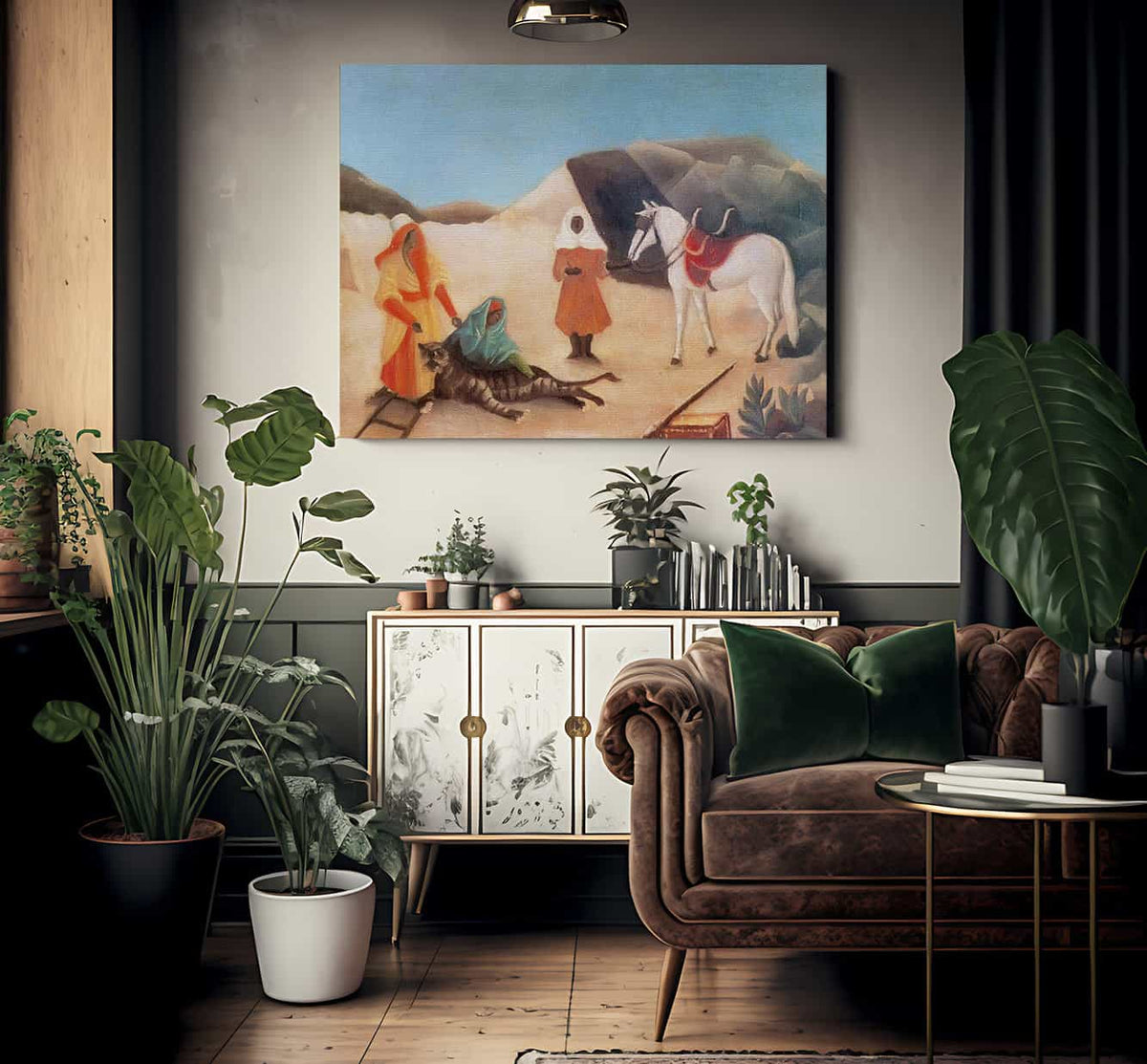 Tiger Hunt About 1904 By Henri Rousseau Fine Art Print