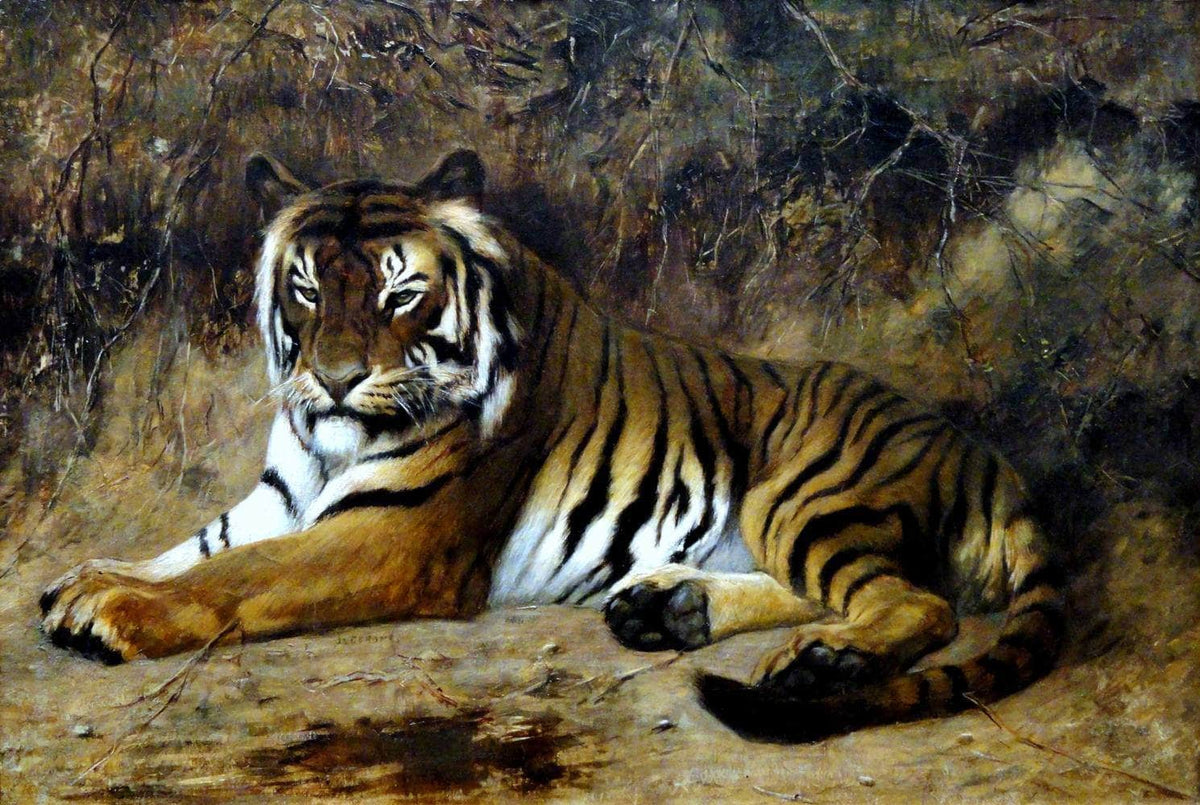 Tiger Painting Jean Leon Gerome Canvas Art Fine Art Print