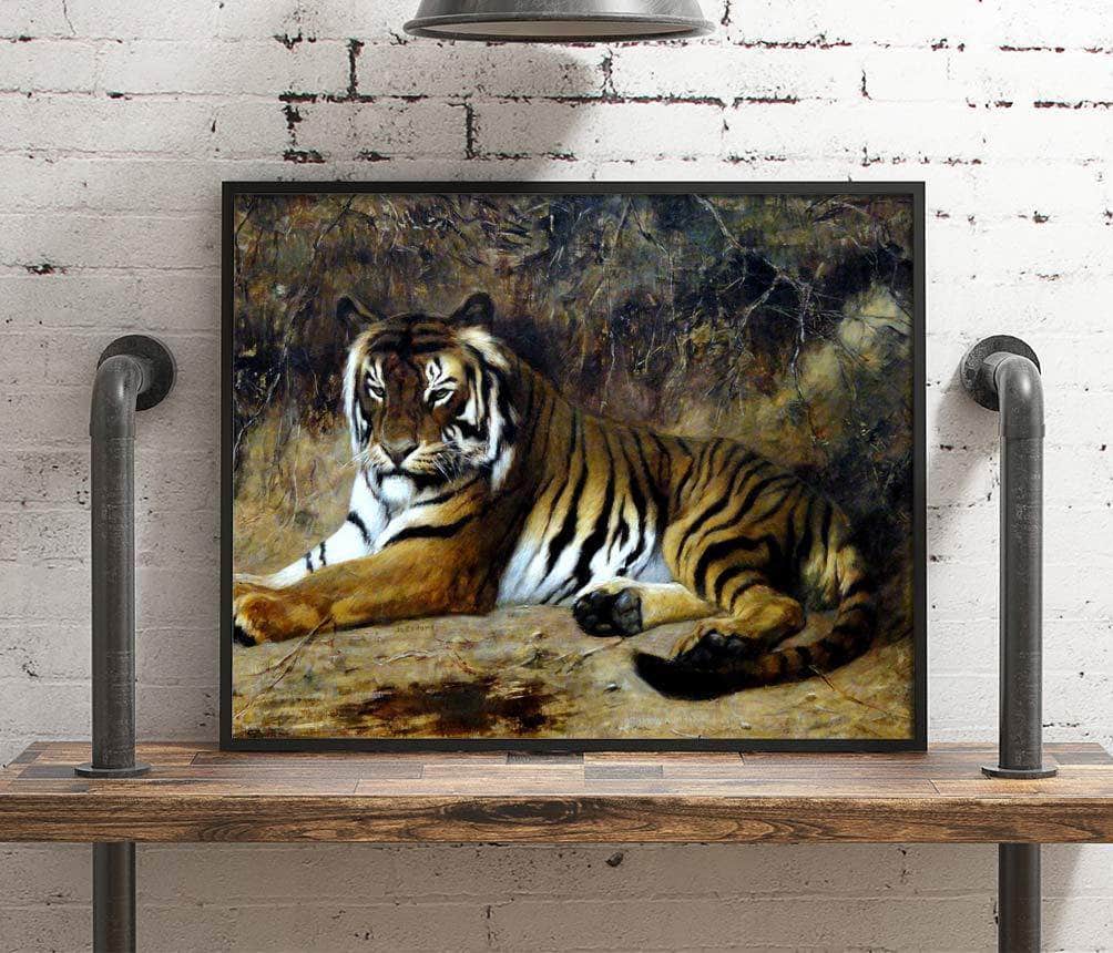 Tiger Painting Jean Leon Gerome Canvas Art Fine Art Print