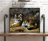 Tiger Painting Jean Leon Gerome Canvas Art Fine Art Print